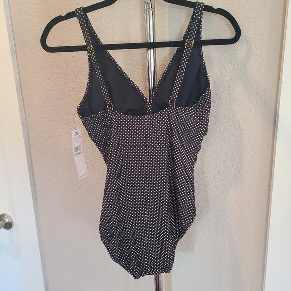 DKNY Polka dot One Piece Swimsuit - Picture 2 of 10